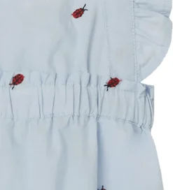 Name It Sommerdragt - NbfFerilla - Chambray Blue m. Mariehøner