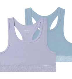 Name It Toppe - Noos - NkfShort - 2-pak - Lilla/Blå