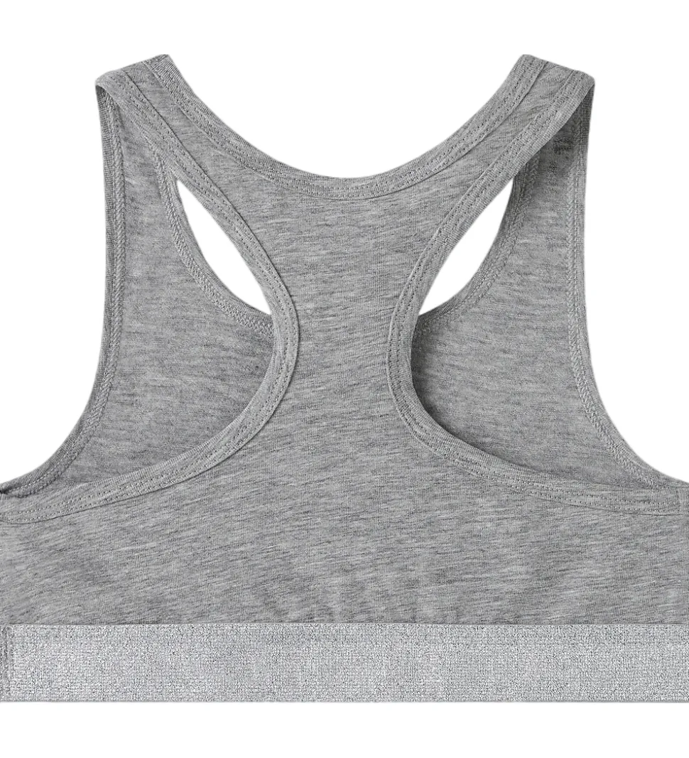 Name It Toppe - Noos - NkfShort - 2-pak - Sort/Gråmeleret