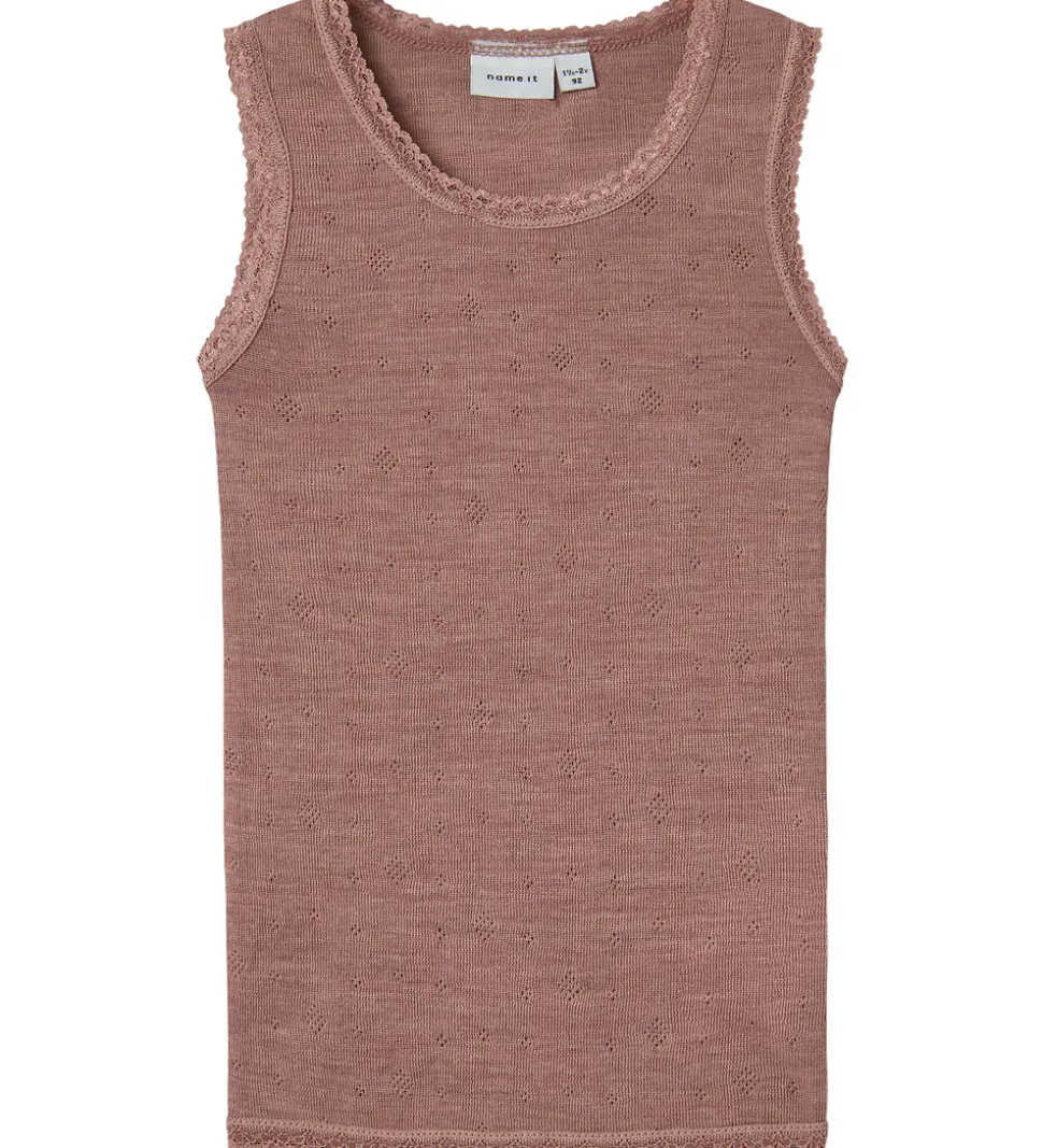 Name It Undertrøje - Uld - Hulmønster - NmfWang - Antler