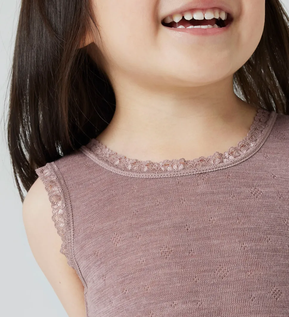 Name It Undertrøje - Uld - Hulmønster - NmfWang - Antler