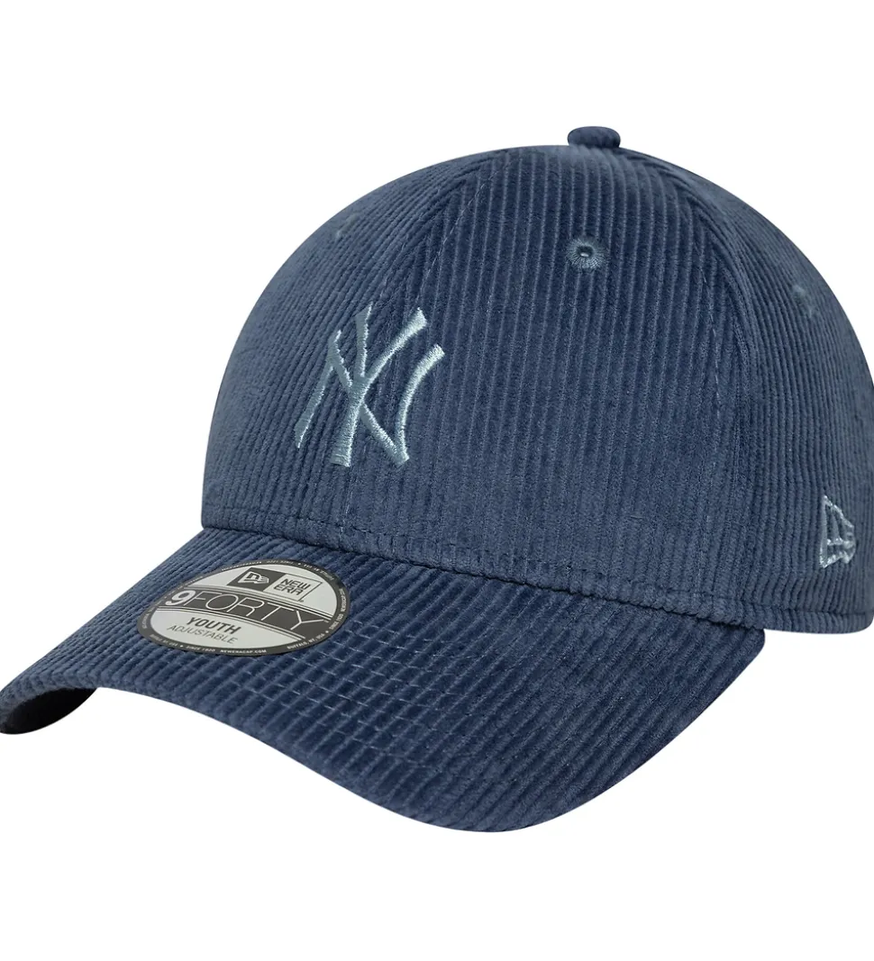 New Era Kasket - Fløjl - 9Forty - New York Yankees - Mørkeblå
