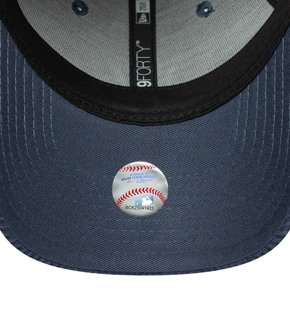 New Era Kasket - Fløjl - 9Forty - New York Yankees - Mørkeblå