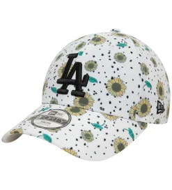 New Era Kasket - 9Forty - Dodgers - Hvid m. Solsikker