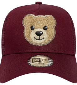 New Era Kasket - Trucker - Bear - Mørkerød
