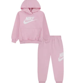 Nike Sweatsæt - Hættetrøje/Sweatpants - Mineral Soft Pink