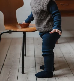 Petit Piao Leggings - Rib - Modal - Dress Blues