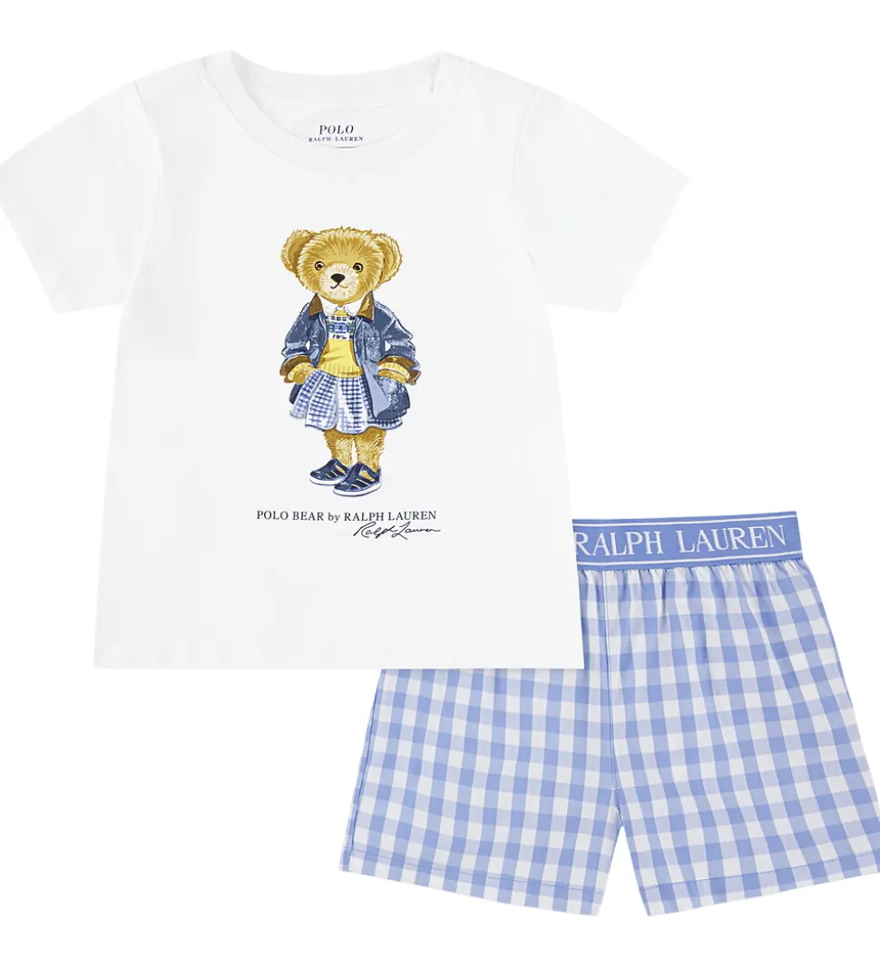 Polo Ralph Lauren Nattøj - Harbor Island Blue m. Bamse