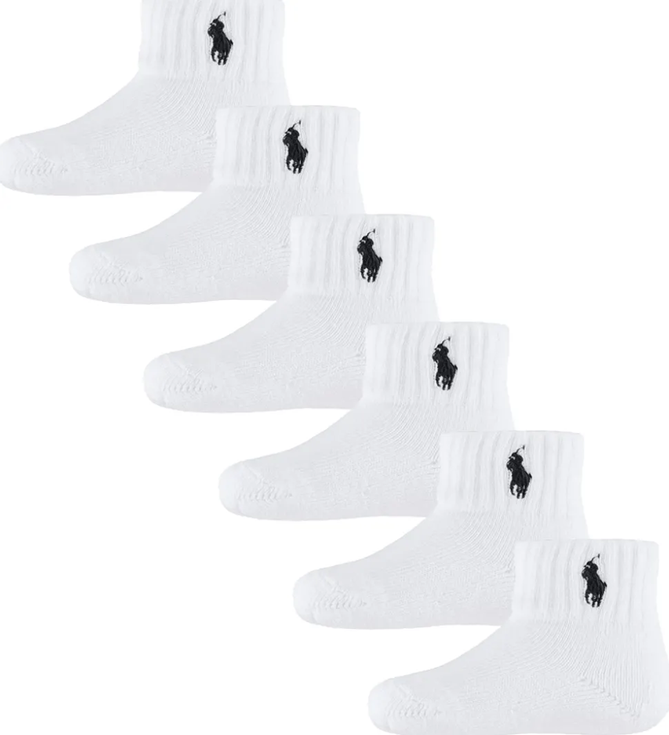 Polo Ralph Lauren Strømper - 6-pak - Classic - Hvid m. Navy