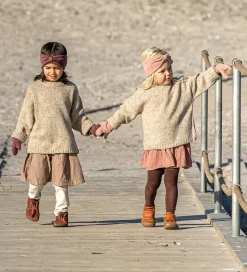 Racing Kids Pandebånd - Uld/Bomuld - Acorn m. Sløjfe