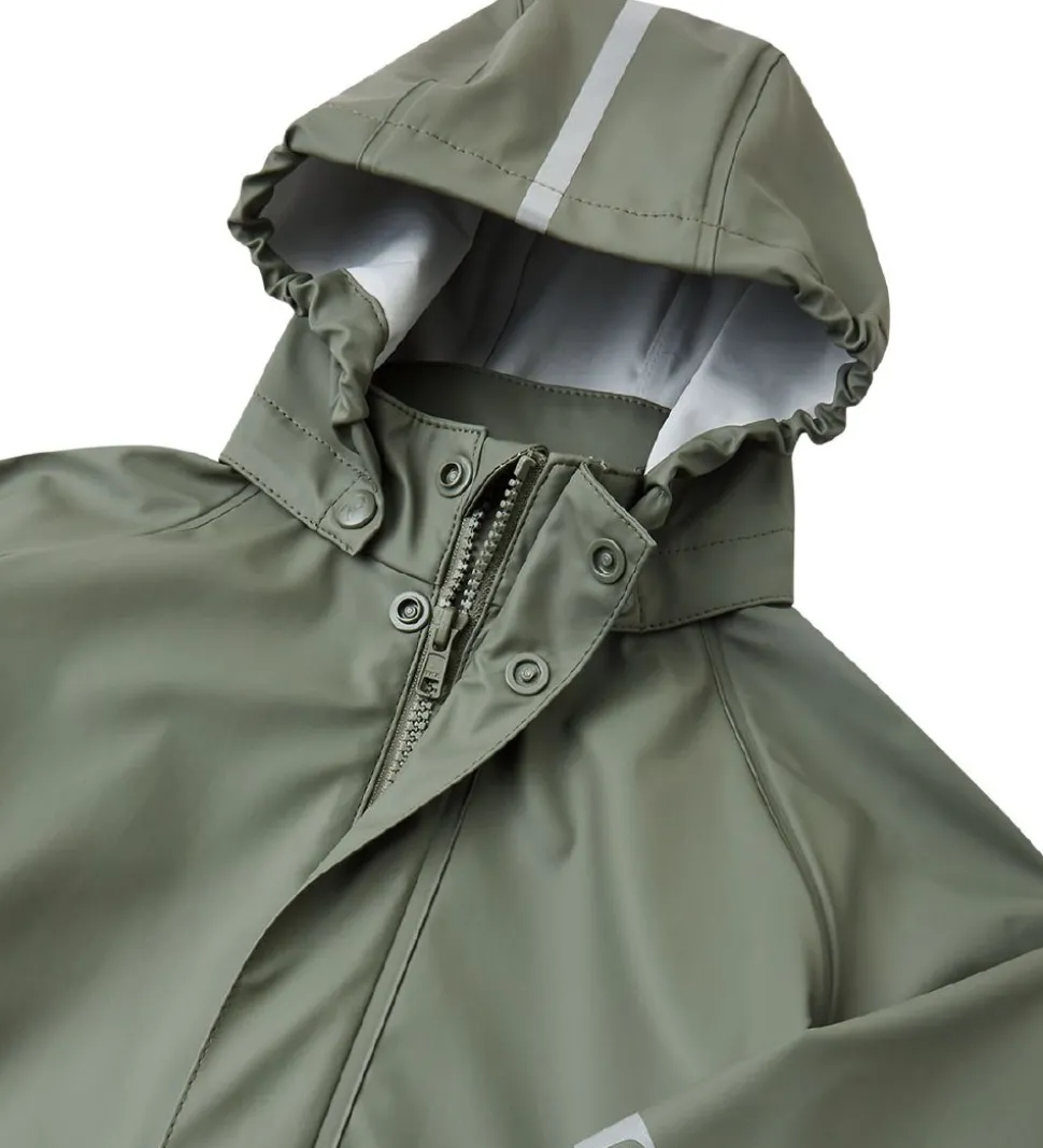 Reima Regntøj m. Seler - Tihku - PU - Greyish Green