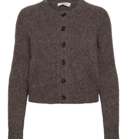 Rosemunde Cardigan - Strik - Uld - Brown Grey Melange