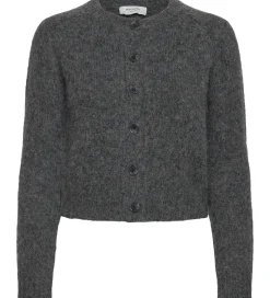 Rosemunde Cardigan - Strik - Uld - Medium Grey Melange