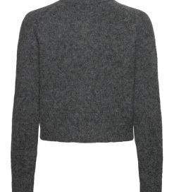 Rosemunde Cardigan - Strik - Uld - Medium Grey Melange