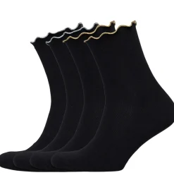 Rosemunde Strømper - 4-pak - Rh Arlanta - Black/Silver/Gold