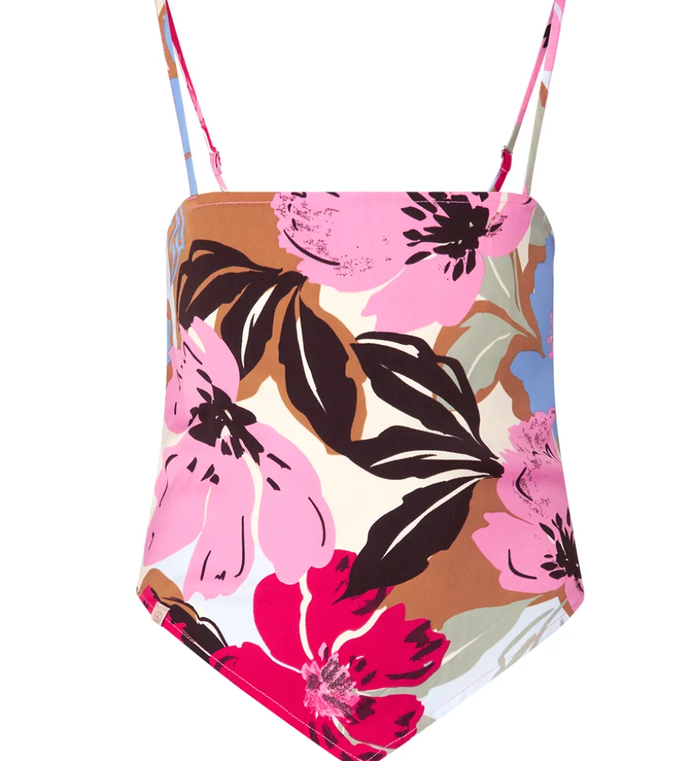 Rosemunde Top - Cropped - Supersized Floral Print
