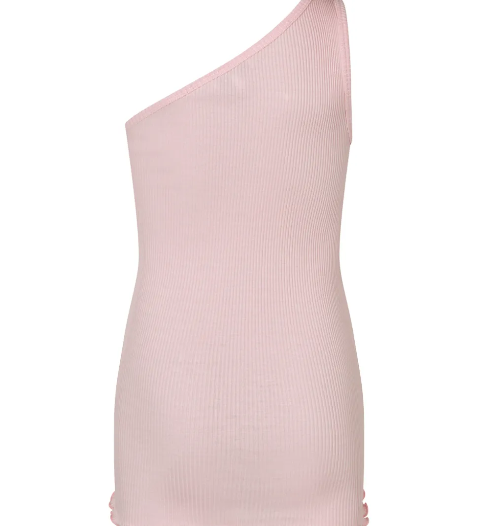 Rosemunde Top - One Shoulder - Rib - Lotus Pink