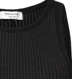 Rosemunde Top - Rib - Baku - Sort