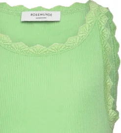 Rosemunde Top - Rib - Modal/Bomuld - Balta - Pistachio Green