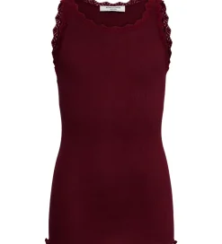Rosemunde Top - Rib - RkBalta - Modal Lace - Tawny Port