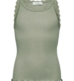 Rosemunde Top - RkBalta - Rib - Abbey Stone m. Blonder