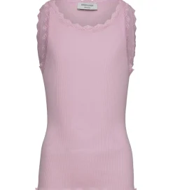 Rosemunde Top - RkBalta - Rib - Dawn pink m. Blonder