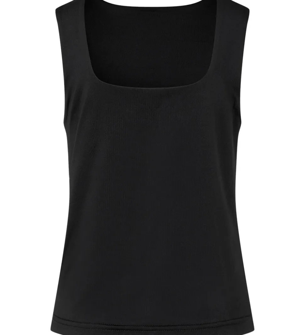 Rosemunde Top - Vendbar - Sort