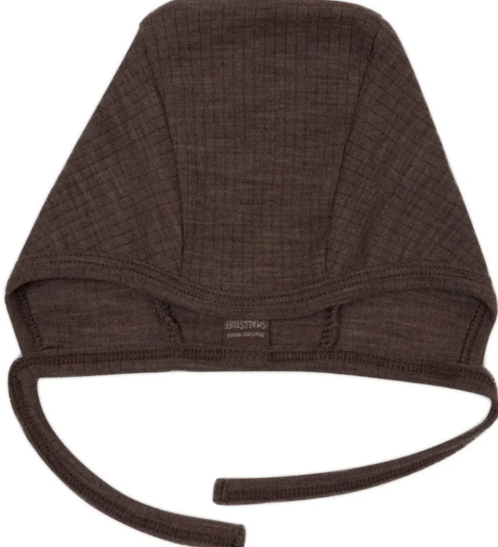 Smallstuff Babyhjelm - Uld - Brun
