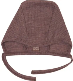 Smallstuff Babyhjelm - Uld - Rose Brown