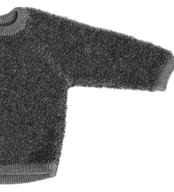 Smallstuff Cardigan m Lynlås - Uld - Grey Melange