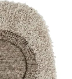 SMallstuff Elefanthue - 2 lags - Uld - Natur Meleret