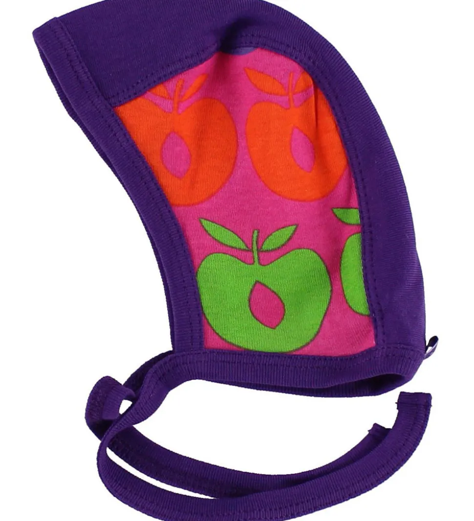 Småfolk Babyhjelm - Lilla/Pink m. Multiæbler