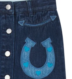 Stella McCartney Kids Nederdel - Denim - Blå m. Hestesko