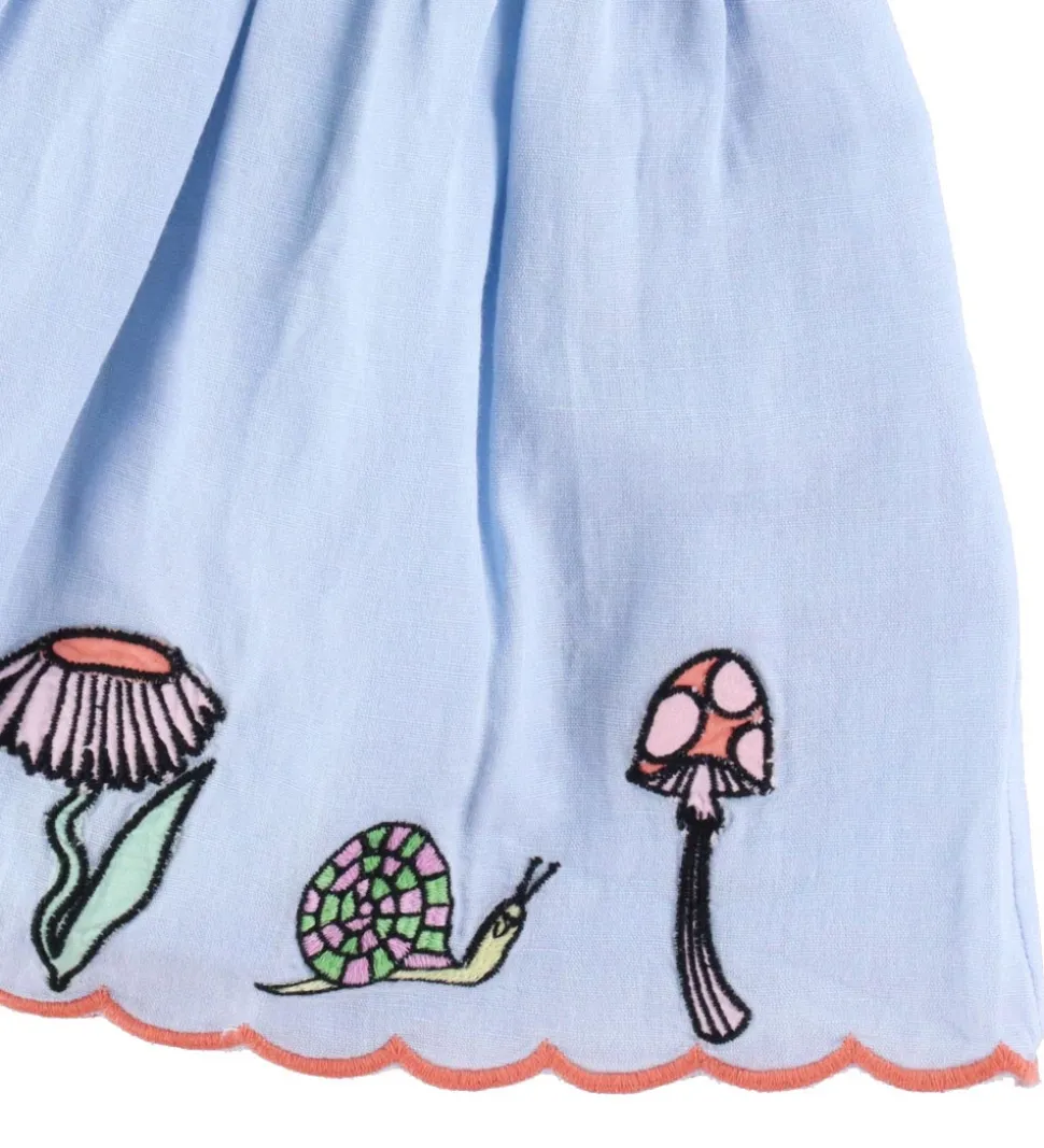 Stella McCartney Kids Nederdel - Lyseblå m. Broderi