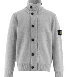 Stone Island Cardigan - Uld/Viskose - Gråmeleret