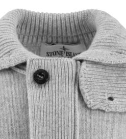 Stone Island Cardigan - Uld/Viskose - Gråmeleret