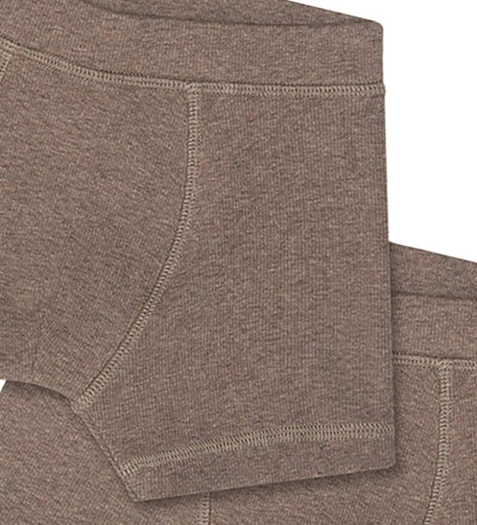 That's Mine Boxershorts - 2-pak - Rib - Cilas - Brown Melange