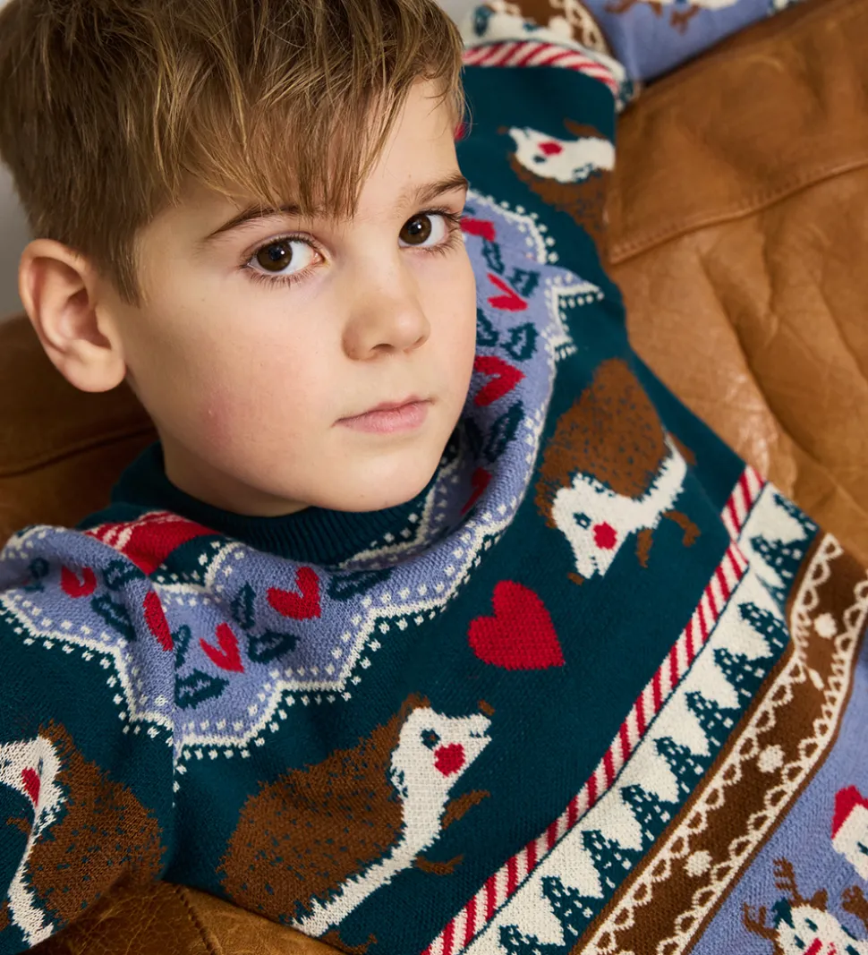 The New Bluse - Strik - TnHoliday Jacquard - Multifarvet