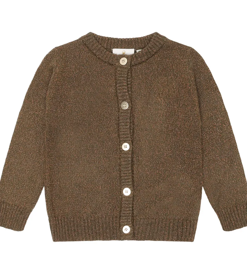 The New Siblings Cardigan - Strik - TnsKeve - Ivy Green m. Glimm