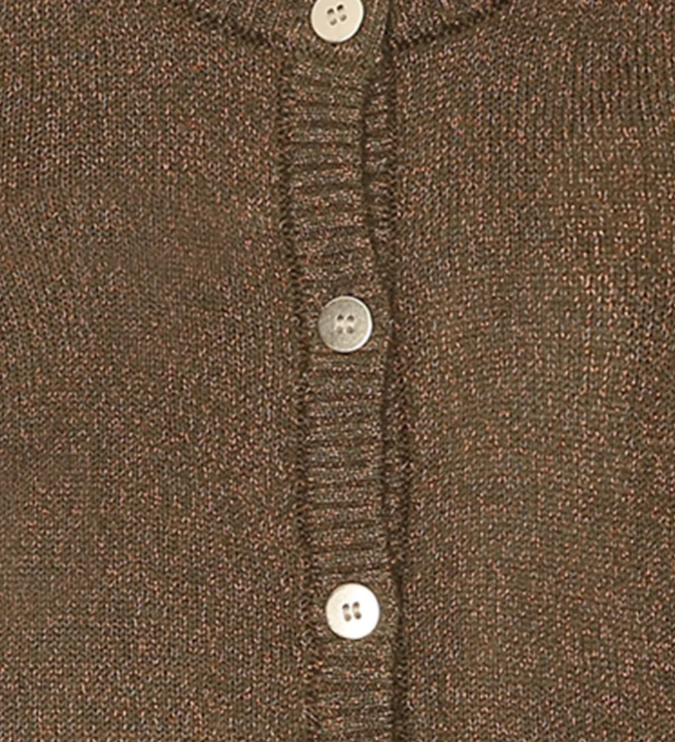 The New Siblings Cardigan - Strik - TnsKeve - Ivy Green m. Glimm