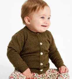 The New Siblings Cardigan - Strik - TnsKeve - Ivy Green m. Glimm