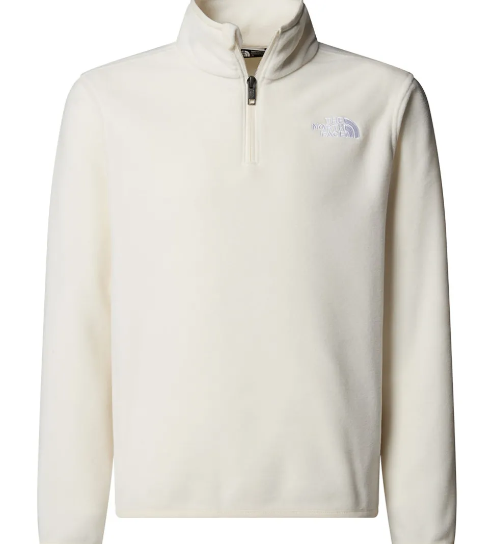 The North Face Fleecetrøje - Glacier - 1/4 Zip - White Dune