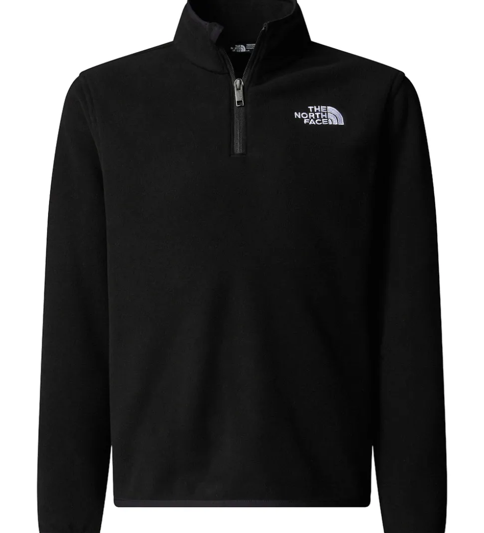 The North Face Fleecetrøje - Glacier - 1/4 Zip - Sort