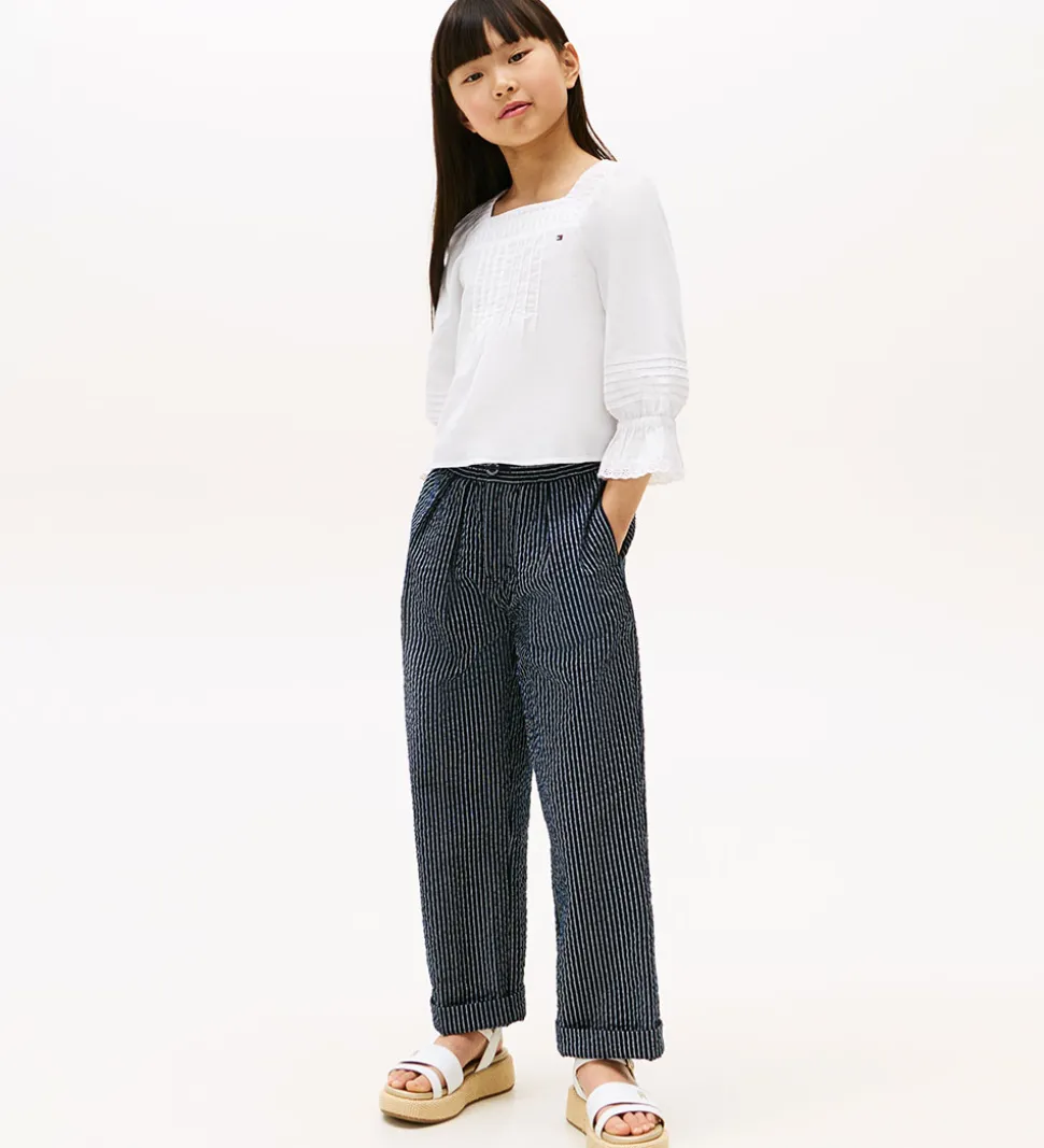 Tommy Hilfiger Bluse - Broderie Anglaise - White