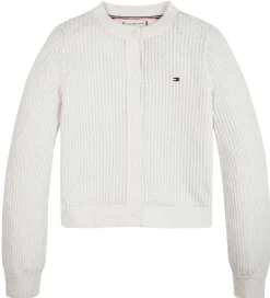 Tommy Hilfiger Cardigan - Strikket - Crochet - Ancient White
