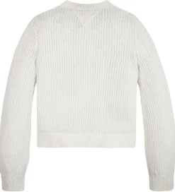 Tommy Hilfiger Cardigan - Strikket - Crochet - Ancient White