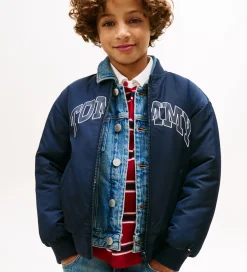 Tommy Hilfiger Dynejakke - Vendbar - Dark Night Navy