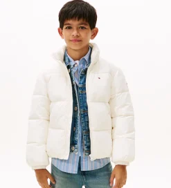 Tommy Hilfiger Dynejakke - Flag - Ivory Silk