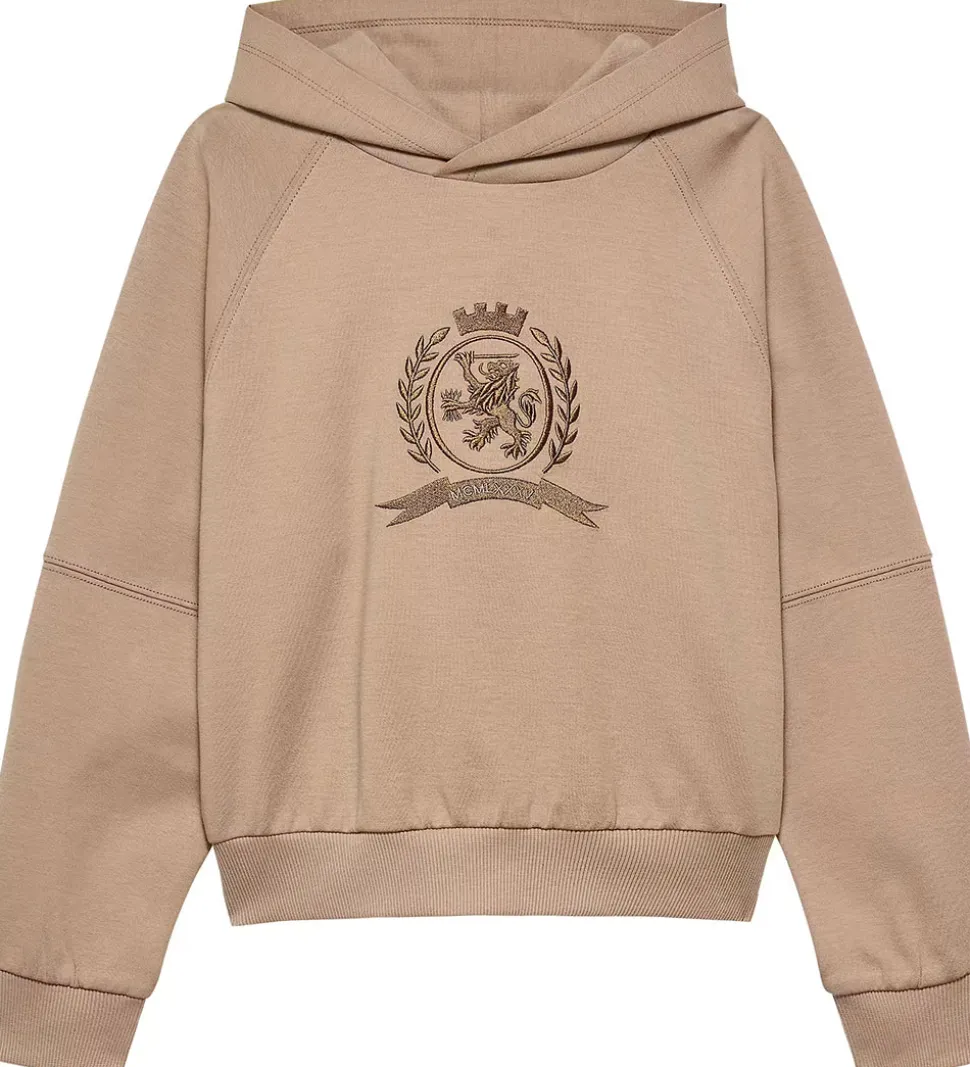 Tommy Hilfiger Hættetrøje - Tonal Chest - Malted Milk