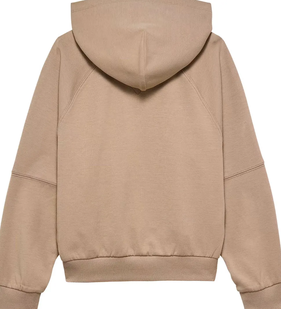 Tommy Hilfiger Hættetrøje - Tonal Chest - Malted Milk